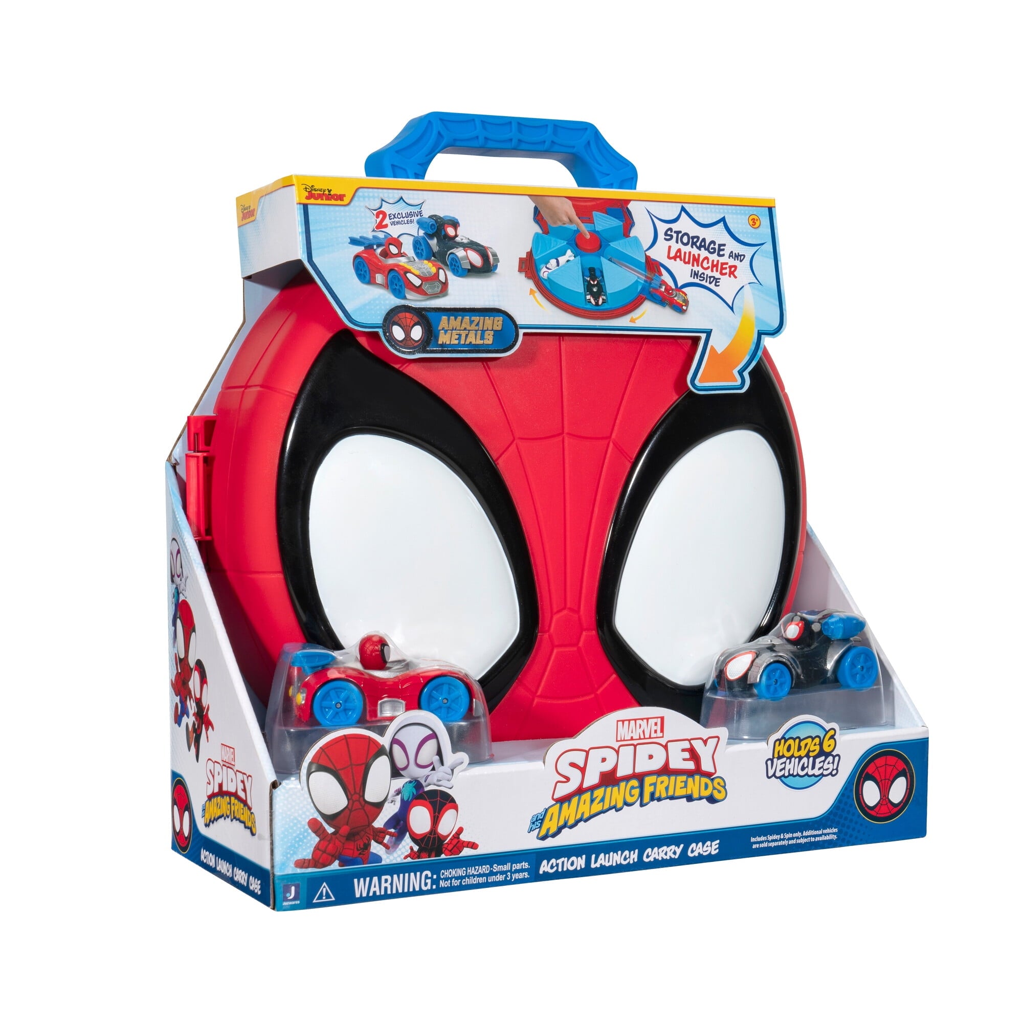 MARVEL Spidey and His Amazing Friends Action Launch Vehicle Carry Case Toddler Toy