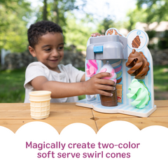 Melissa & Doug Swirl and Serve Ice Cream 8 Piece Wooden Play Set