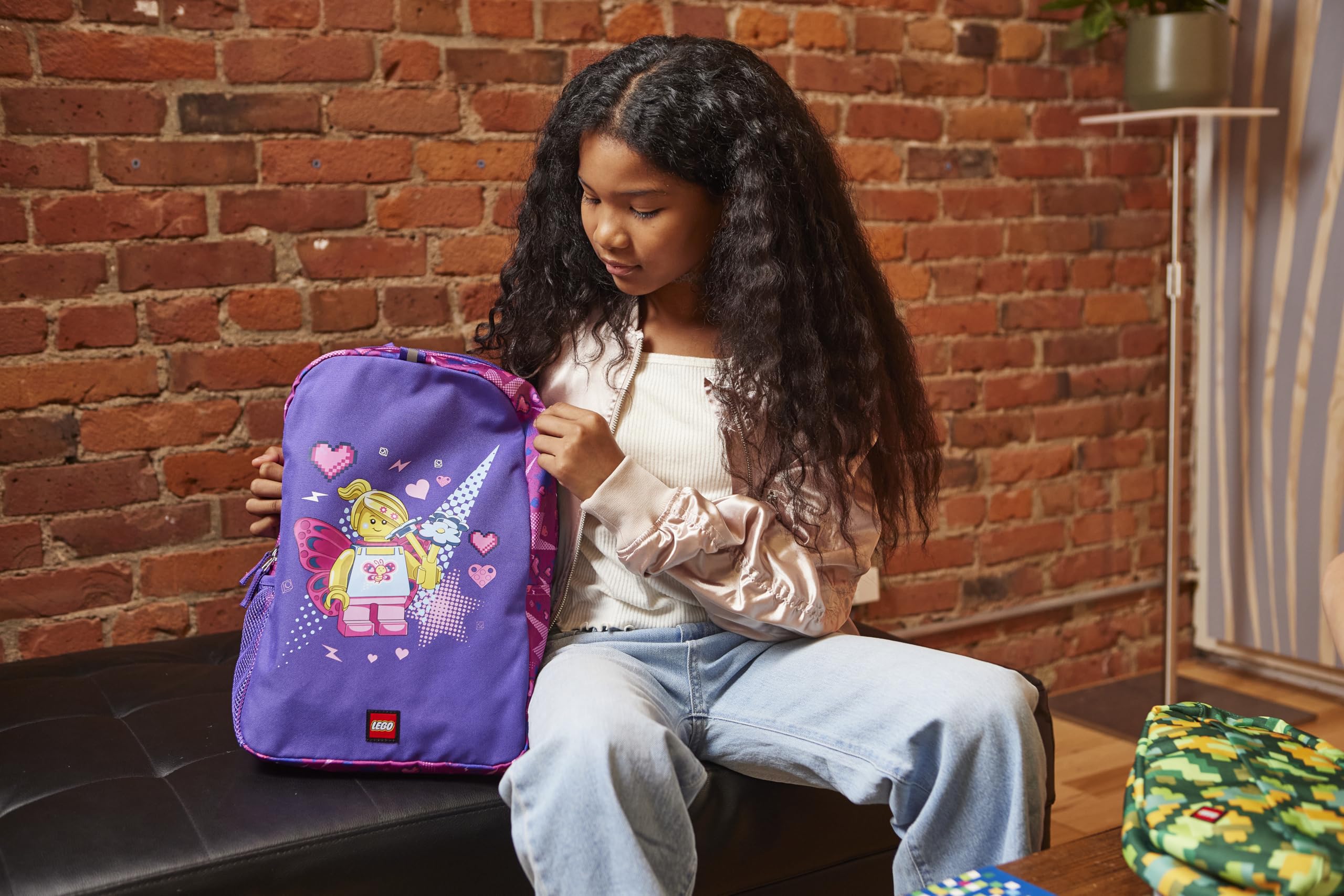 LEGO 16 Inch Character Butterfly Girl Kids School Backpack
