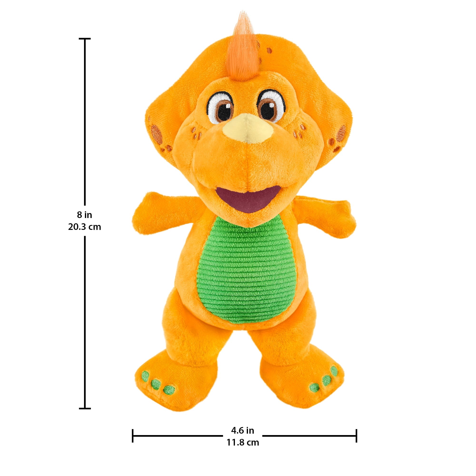 Fisher-Price Barney's World Plush Billy Dinosaur 8-inch Character Toy for Toddlers & Preschool Kids