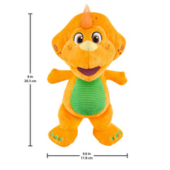Fisher-Price Barney's World Plush Billy Dinosaur 8-inch Character Toy for Toddlers & Preschool Kids