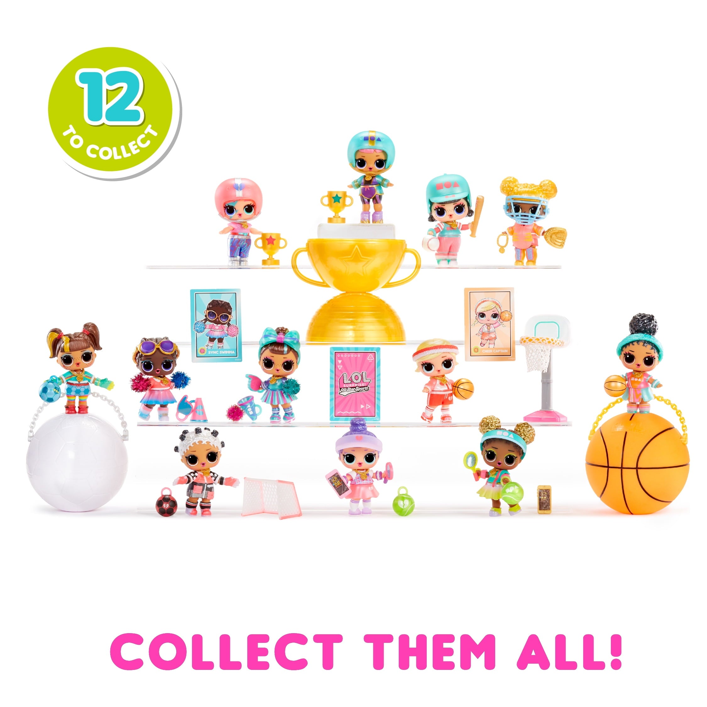 LOL Surprise All Star Sports Vault Collection Tots with Sports-Themed Collectible Doll and 8 Surprises to Unbox Including Matching Accessories – Great Gift for Kids Ages 4+