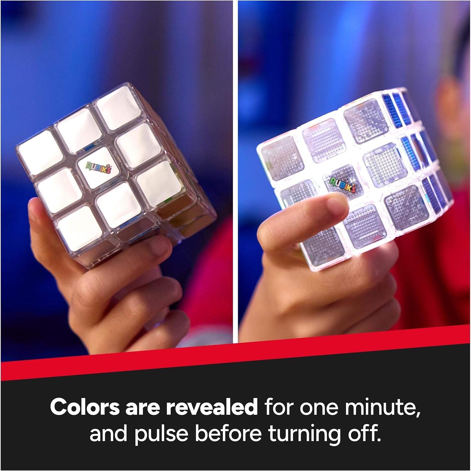 Rubik's Pulse Cube 3x3 Light-Up Electronic Puzzle Game
