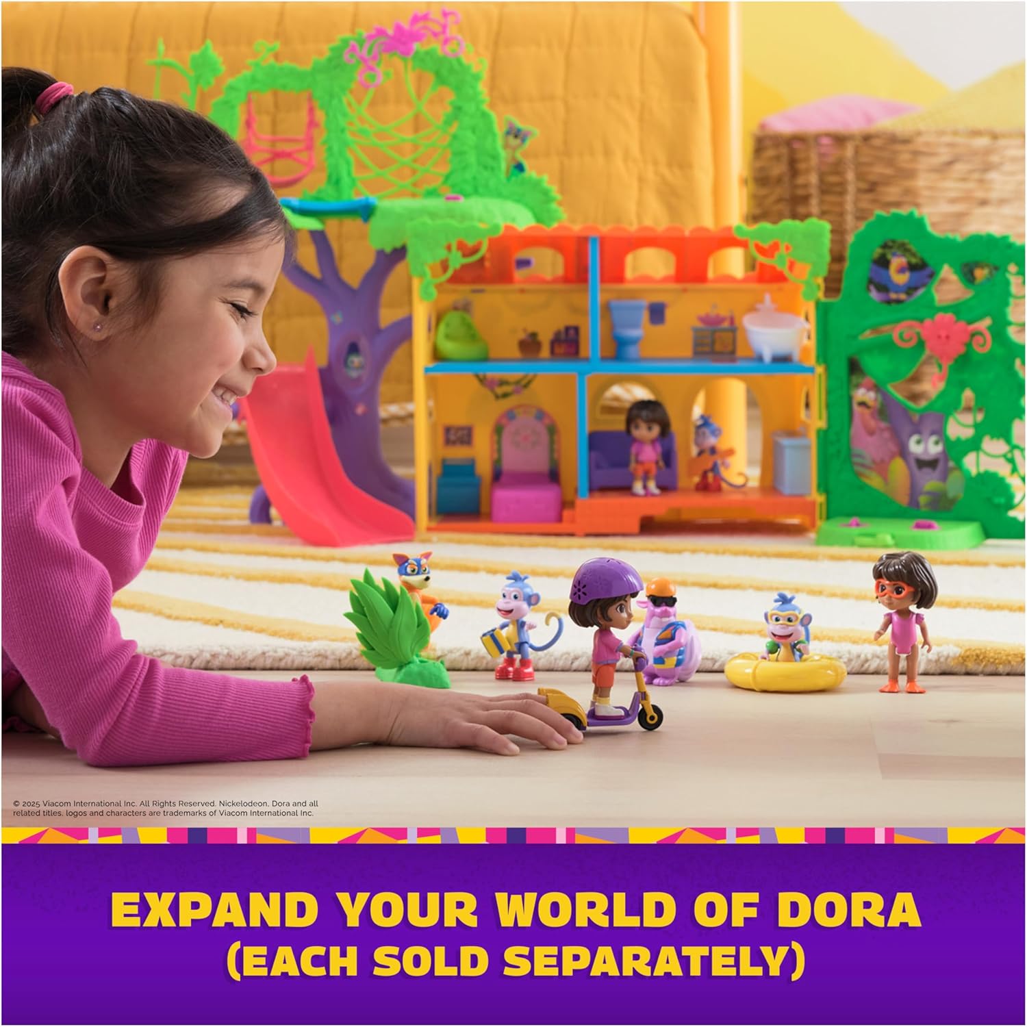 Spin Master Dora Explore and Play 3 Foot Rainforest Casita Playset
