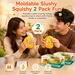 Crunchy Mango Squishy Slow Rising Sensory Fidget Toys 1-Pack