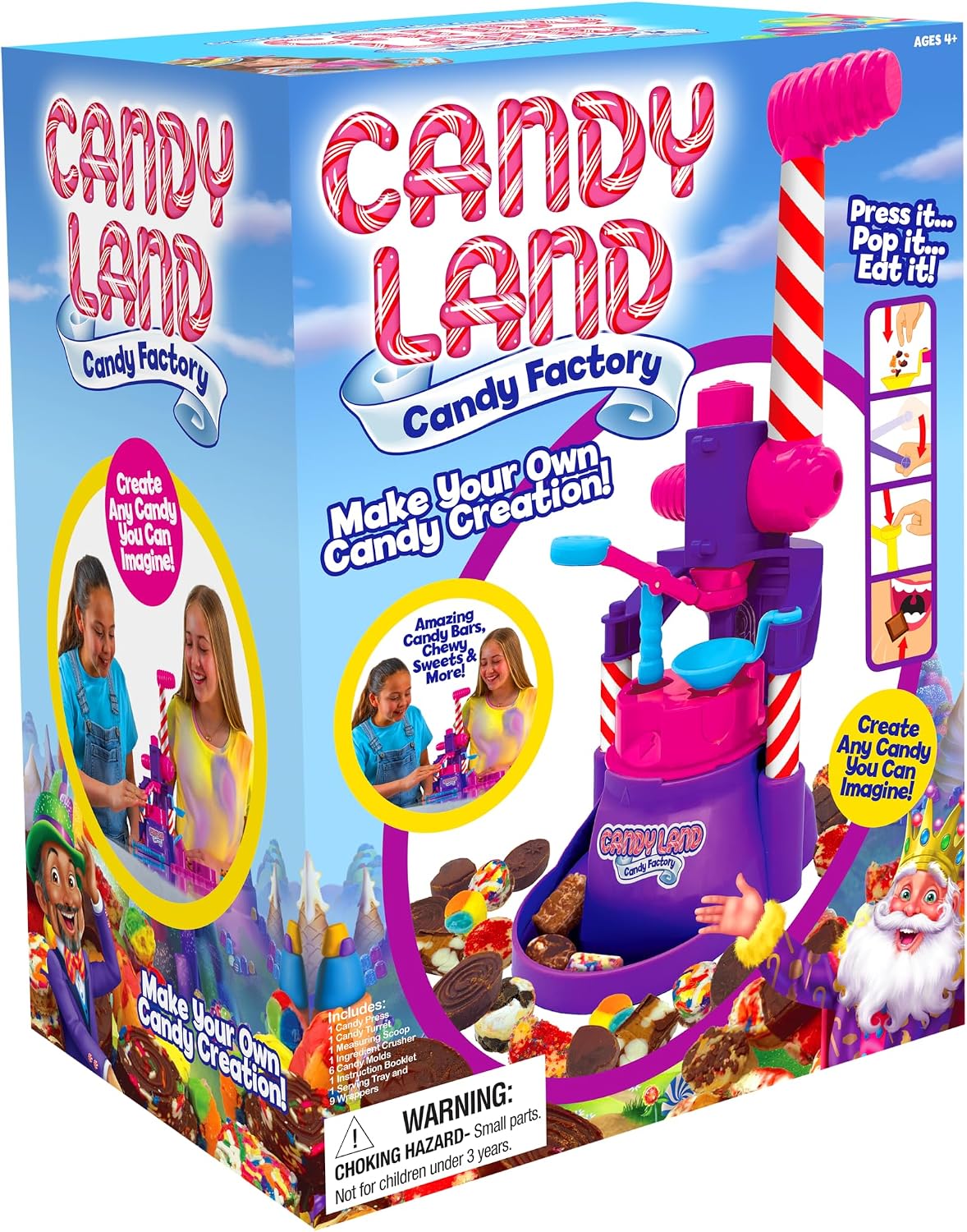 Candy Land Candy Factory Candy Making Kit with Press Molds and Recipes