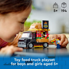 LEGO City Burger Truck 60404 194 Piece Building Set with 2 Minifigures