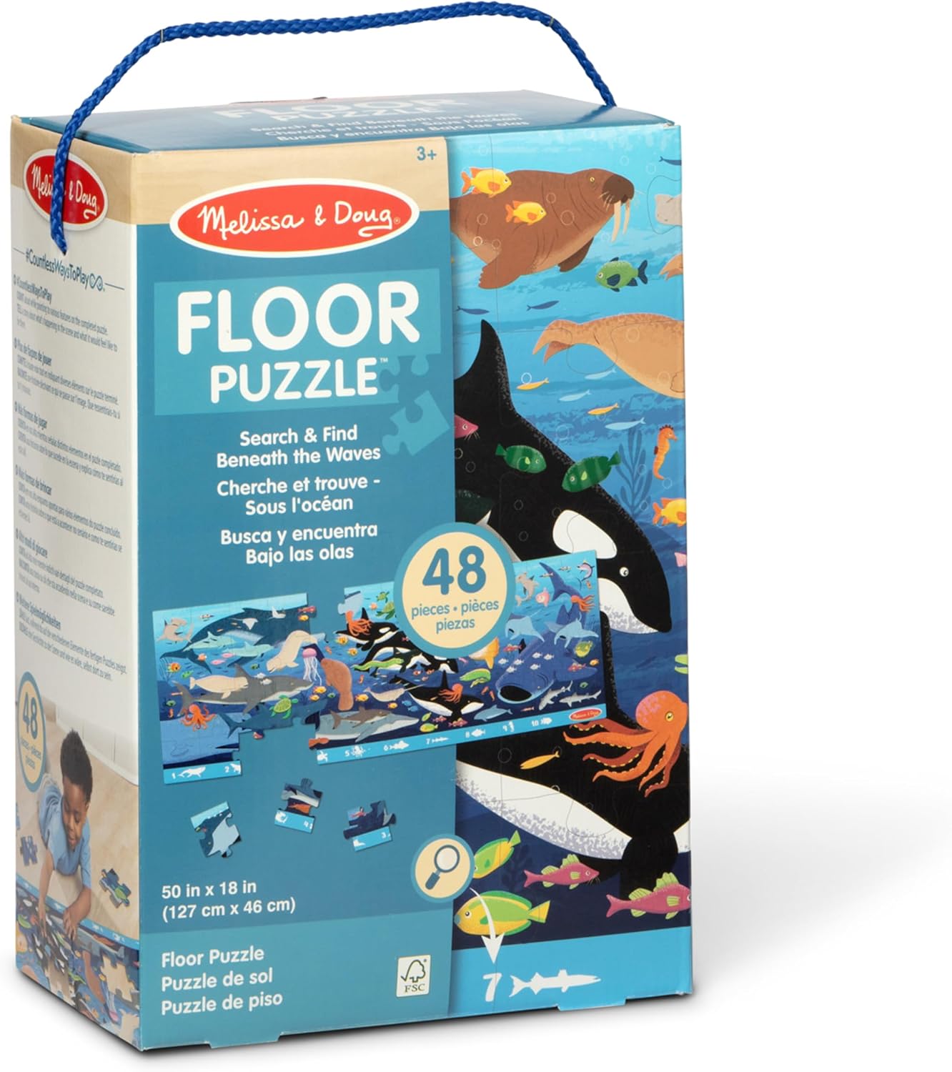 Melissa & Doug Beneath the Waves 48 Piece Jumbo Floor Puzzle