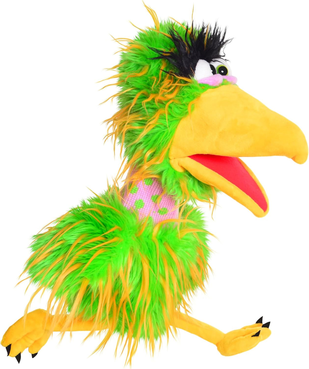 THiN AiR Brands Living Puppets Pickle 18 Inch Green and Yellow Bird Hand Puppet