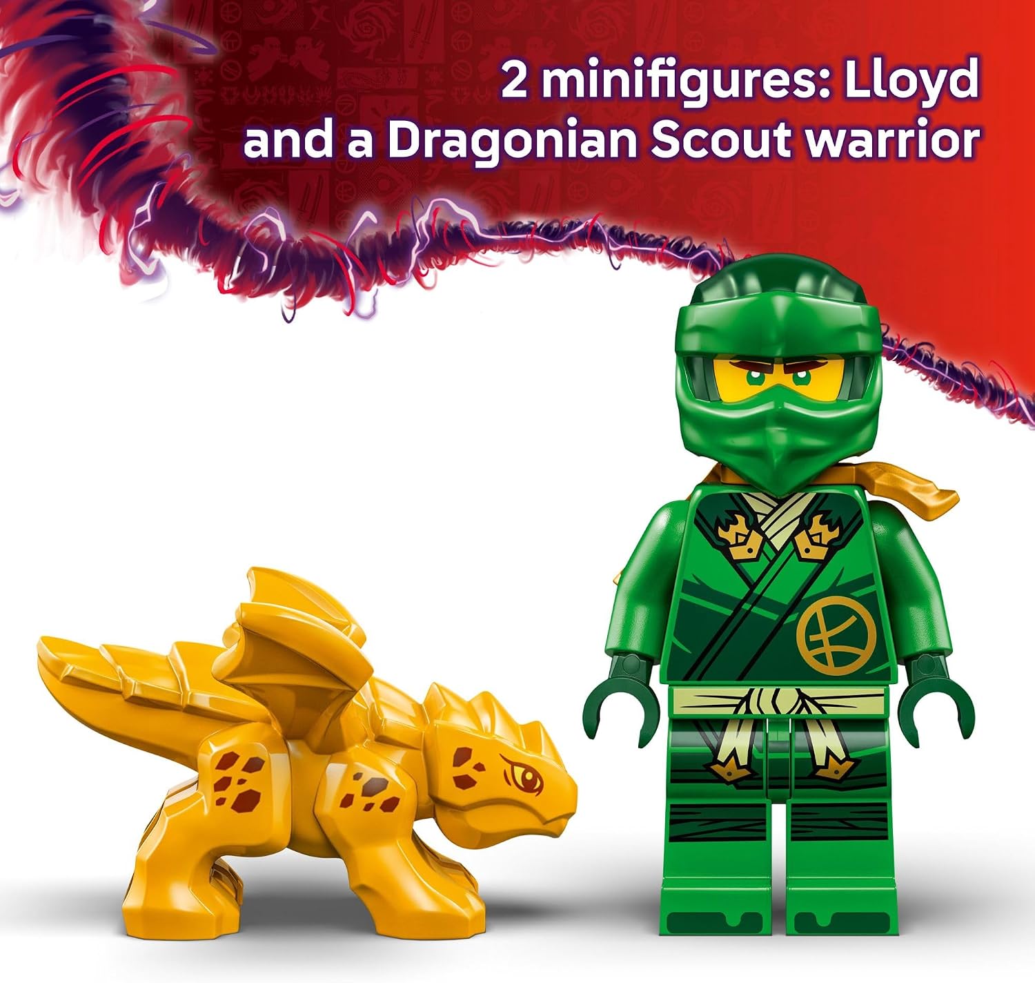 LEGO NINJAGO Lloyd's Green Forest Dragon 71829 128 Piece Building Set