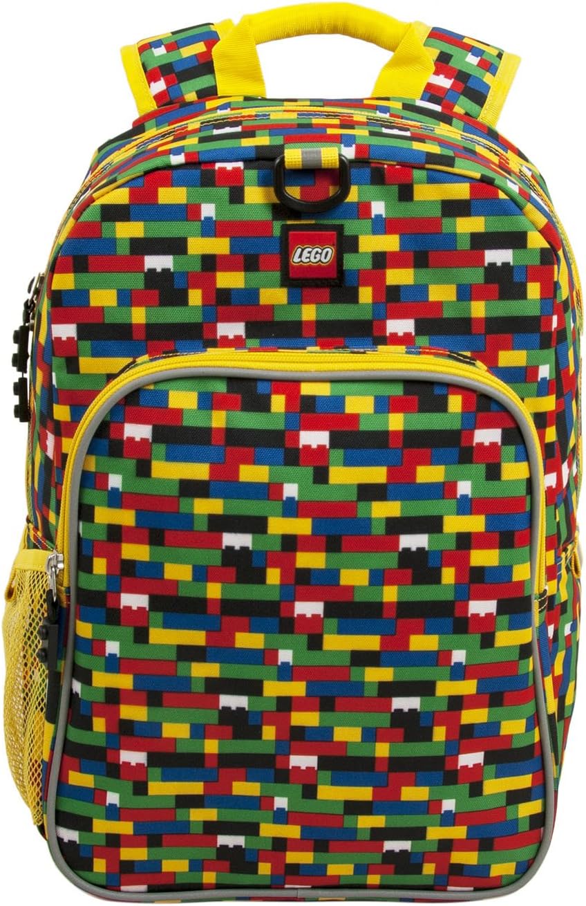 LEGO Iconic Prints Brick Wall Heritage Classic 16 Inch Kids Backpack