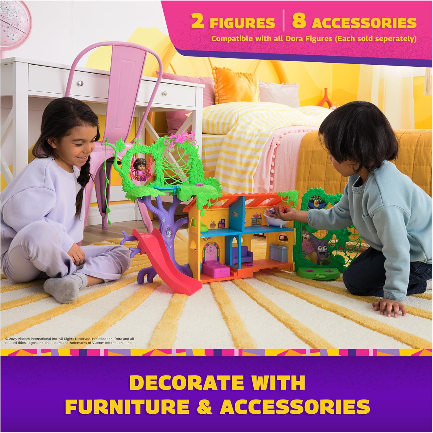 Spin Master Dora Explore and Play 3 Foot Rainforest Casita Playset