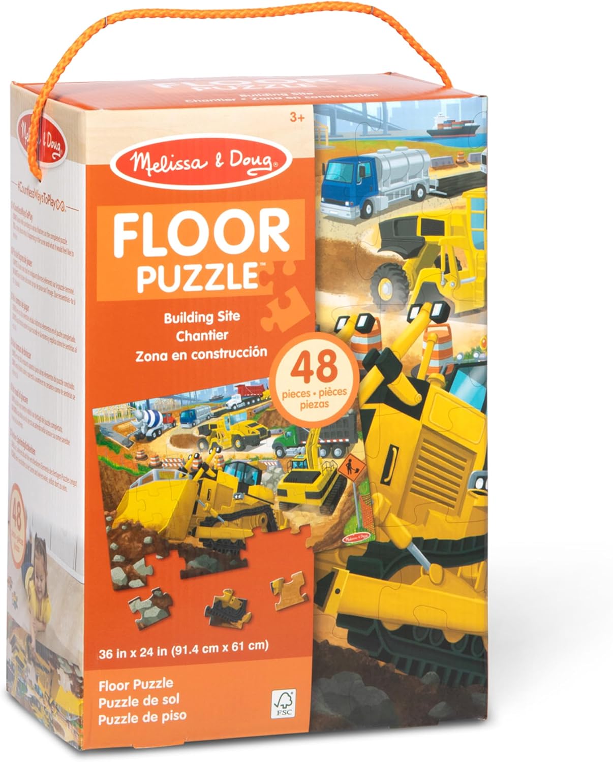 Melissa & Doug Building Site 48 Piece Jumbo Floor Puzzle