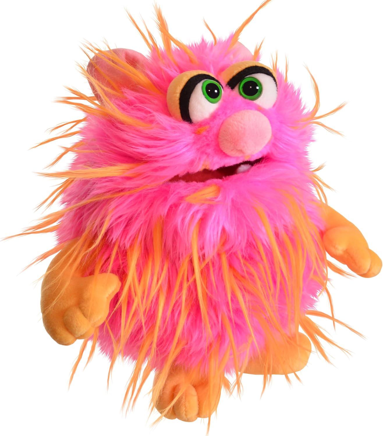 THiN AiR Brands Living Puppets 9 Inch Pink and Orange Monster Hand Puppet