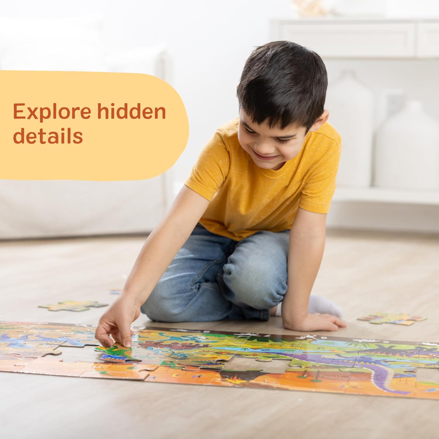Melissa & Doug Land of Dinosaurs 48 Piece Jumbo Floor Puzzle