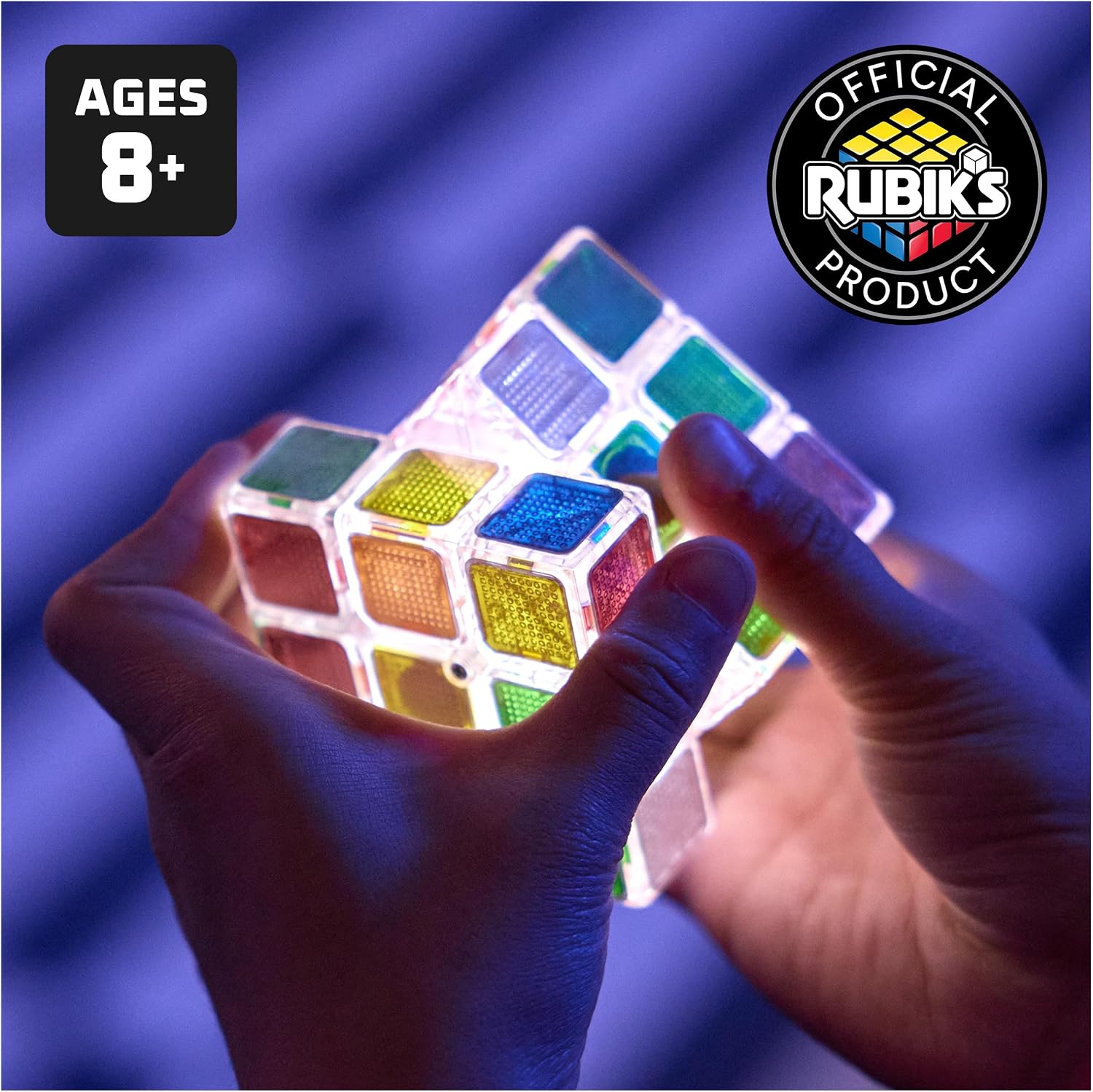 Rubik's Pulse Cube 3x3 Light-Up Electronic Puzzle Game