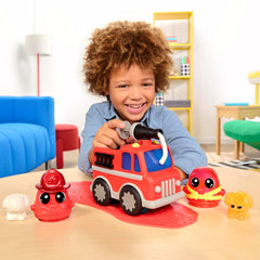 DohKins Fire Truck & Firefighter Never-Dry Scented Dough Playset