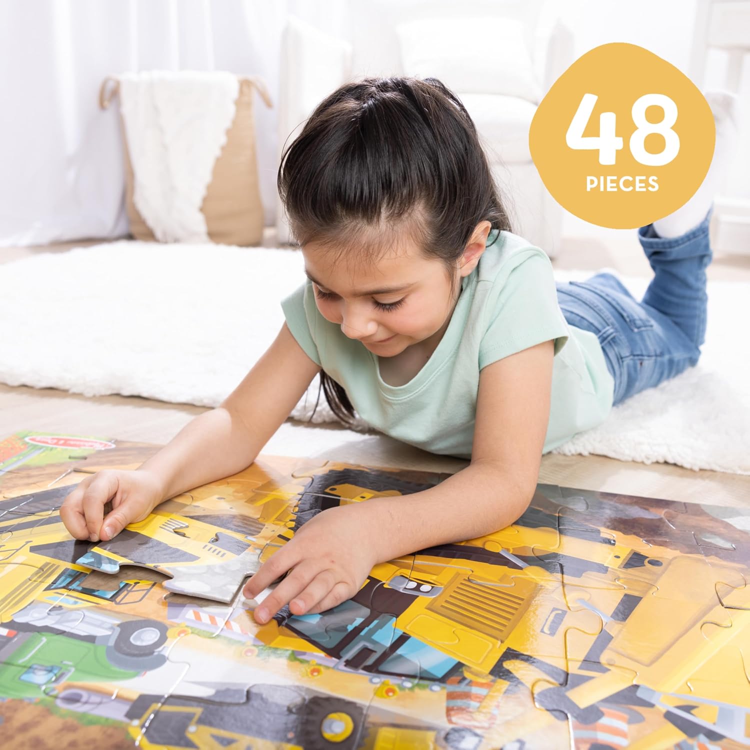 Melissa & Doug Building Site 48 Piece Jumbo Floor Puzzle