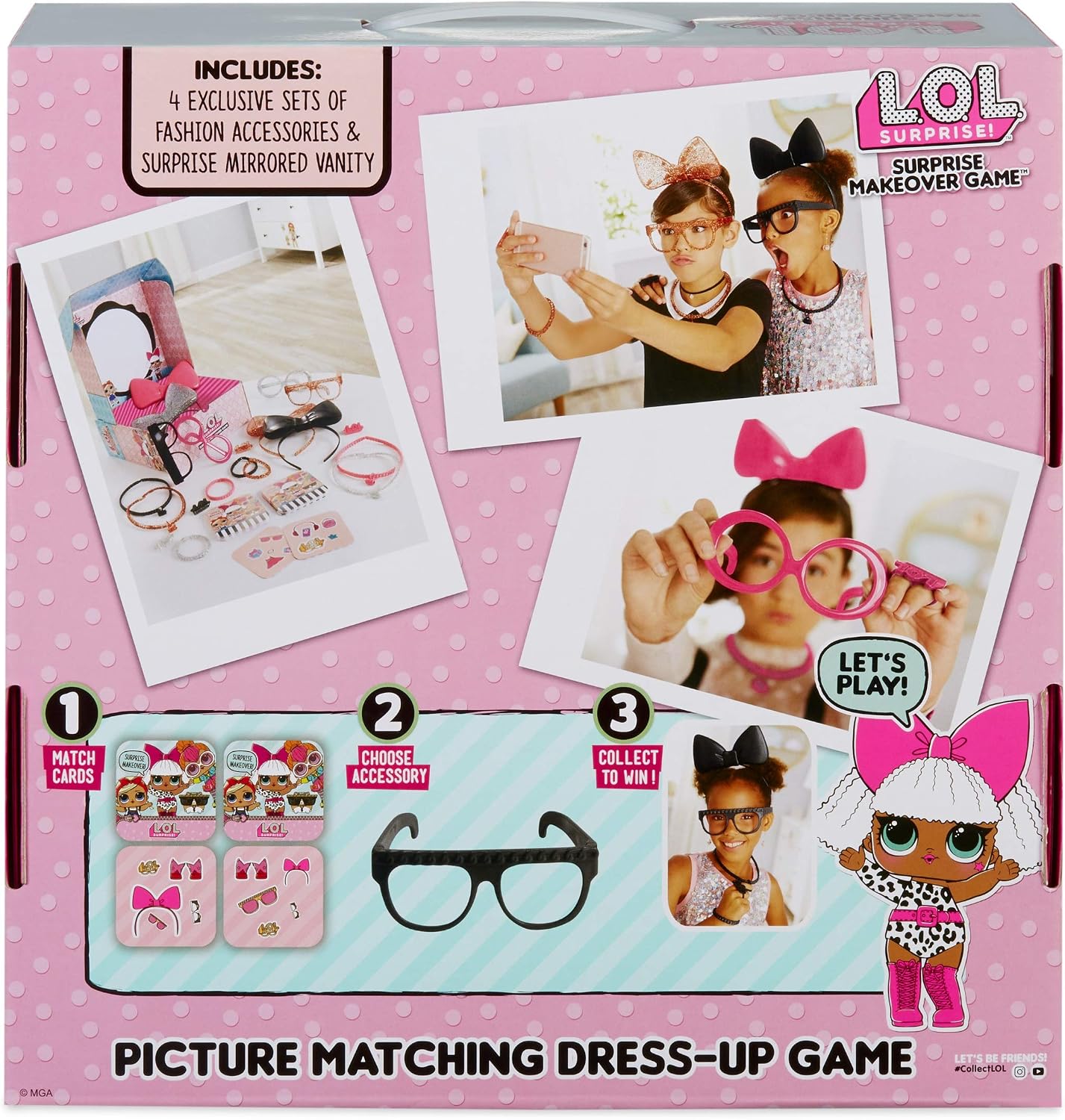 LOL Surprise Makeover Matching Game with 20 Exclusive Accessories