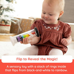 Fat Brain Toys Flipty Sensory Baby Rattle Toy