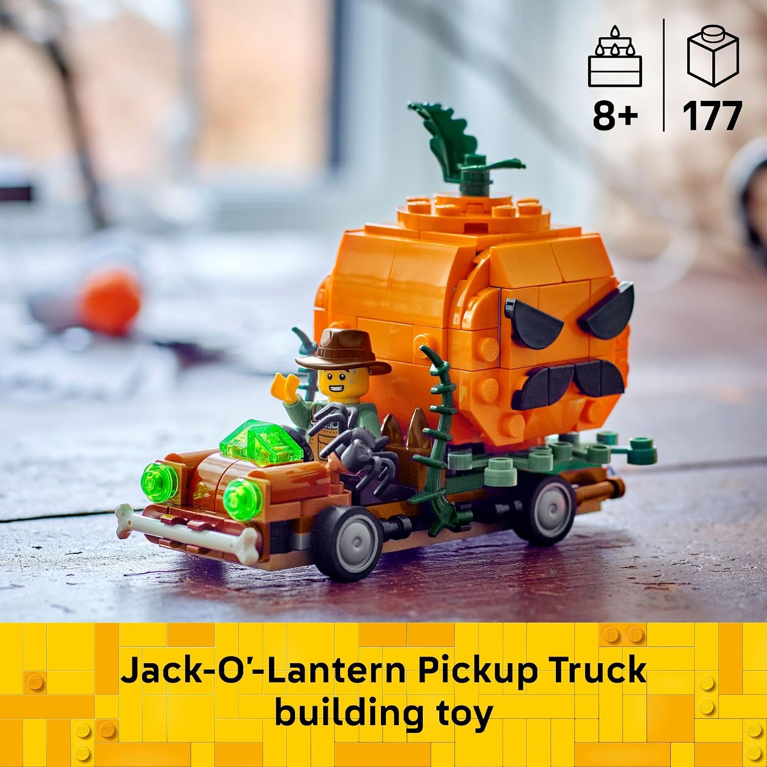 LEGO Jack-O'-Lantern Pickup Truck 40822 177 Piece Building Set