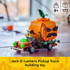 LEGO Jack-O'-Lantern Pickup Truck 40822 177 Piece Building Set