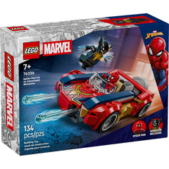 LEGO Marvel Spider-Man Car vs. Venomized Wolverine Building Toy for Boys & Girls - Super Hero & Villain Playset W/2 Marvel Minifigures - Gift Idea for Birthdays - Ages 7+ - 76336