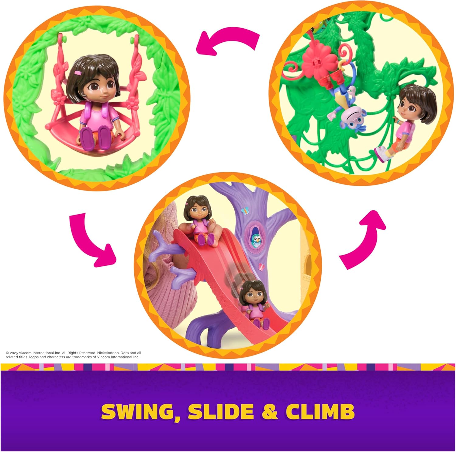 Spin Master Dora Explore and Play 3 Foot Rainforest Casita Playset