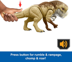 Mattel Jurassic World Rebirth Distortus Rex 22 Inch Rumble N Rampage Figure