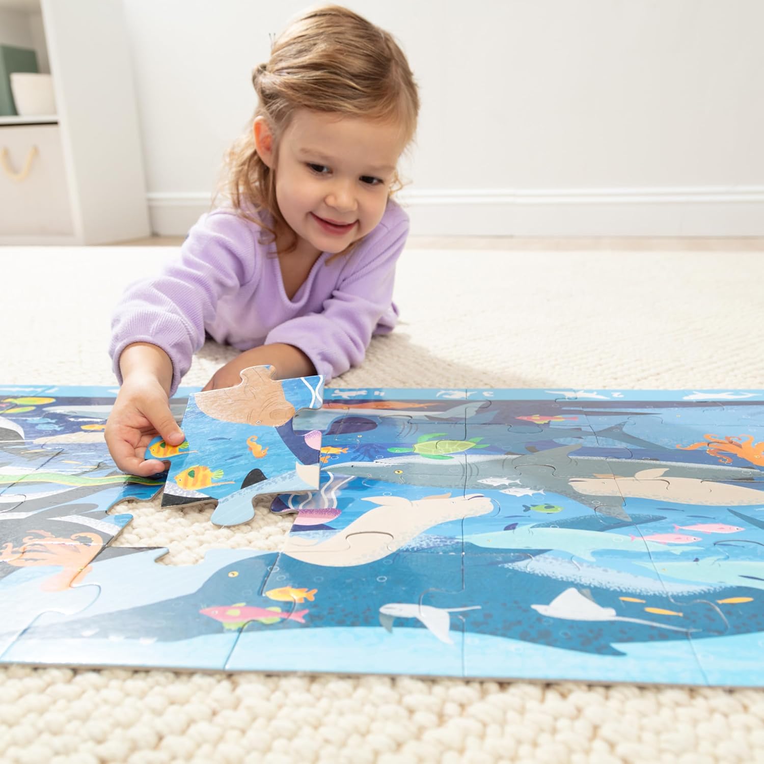Melissa & Doug Beneath the Waves 48 Piece Jumbo Floor Puzzle