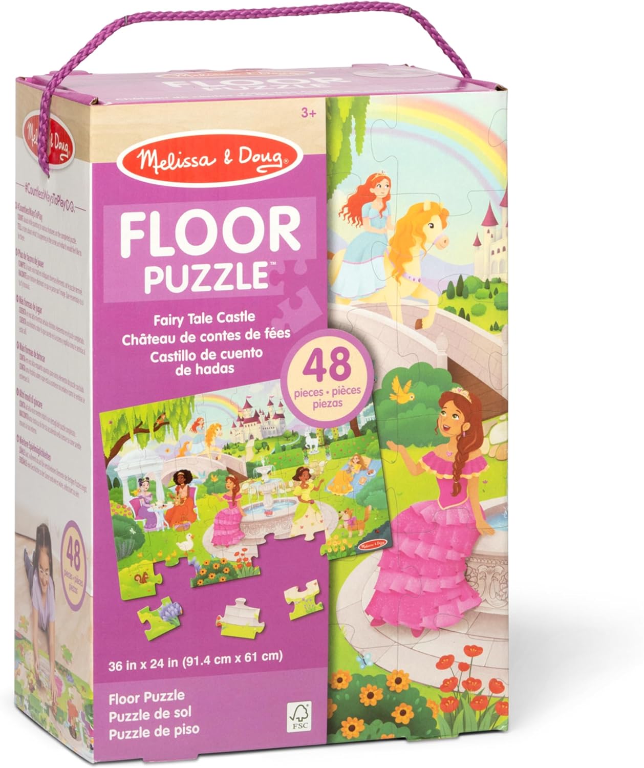 Melissa & Doug Fairy Tale Castle 48 Piece Jumbo Floor Puzzle
