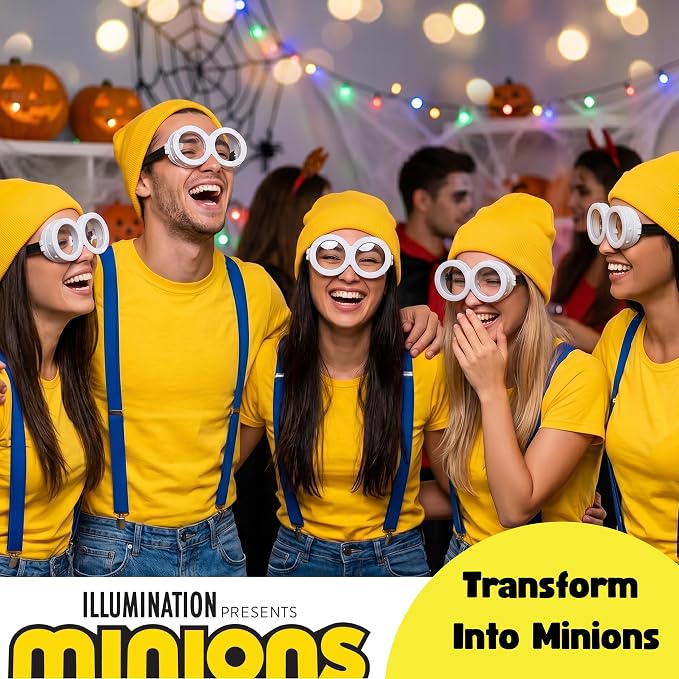 Minions Goggles Official Despicable Me Costume Sunglasses One Size Fits Most