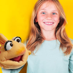 THiN AiR Brands Living Puppets Lucy 8 Inch Orange Fish Hand Puppet