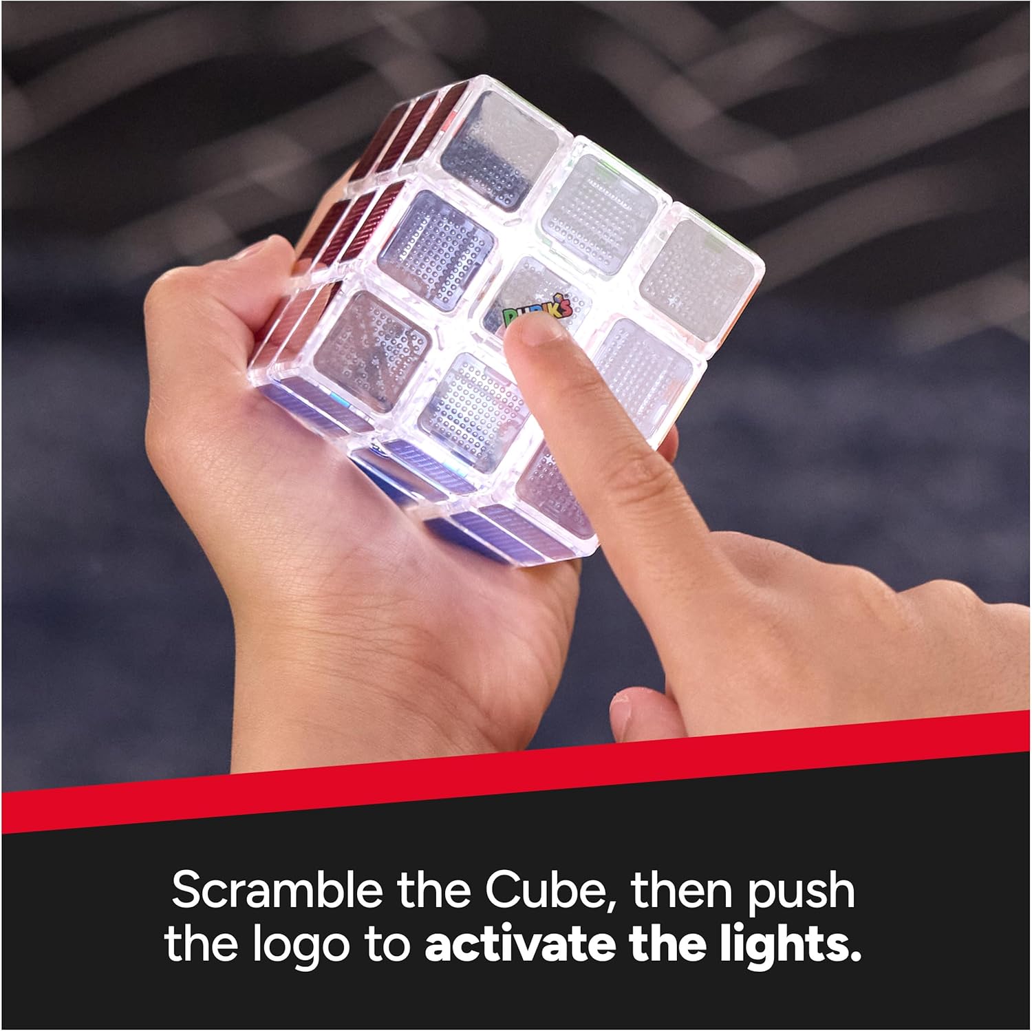 Rubik's Pulse Cube 3x3 Light-Up Electronic Puzzle Game