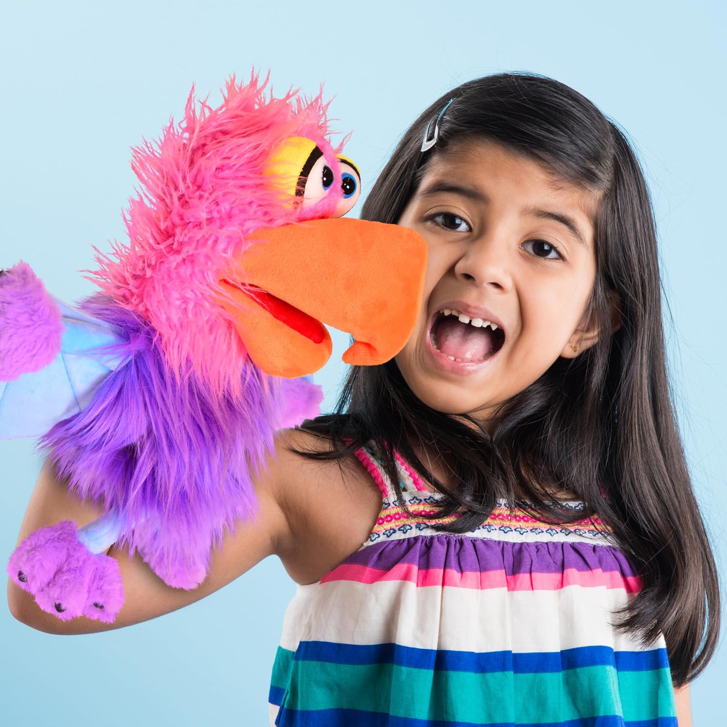 THiN AiR Brands Living Puppets Sheri 13 Inch Colorful Bird Hand Puppet