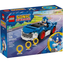 LEGO Sonic the Hedgehog Sonic: Speedster Lightning Race Car Toy for Boys & Girls - Toy Building Set W/Sonic Minifigure for Kids & Gamers, Ages 7+ - Gift Idea for Birthdays - 77117