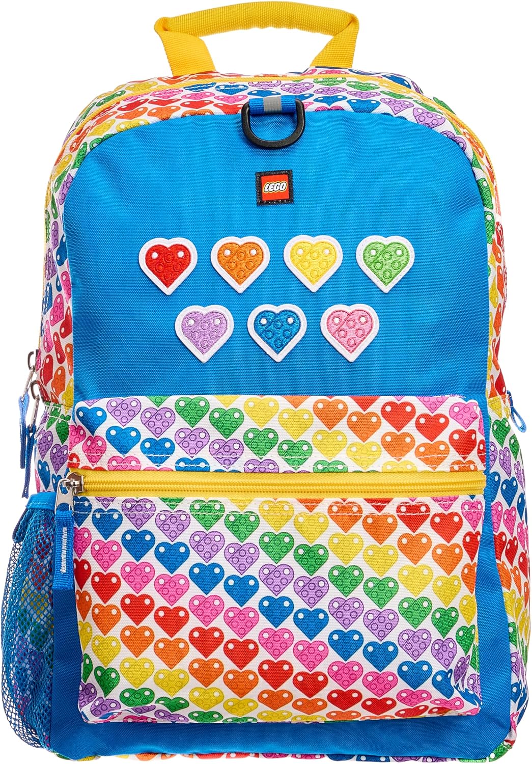 LEGO Iconic Prints Rainbow Hearts Classic 16 Inch Kids Backpack