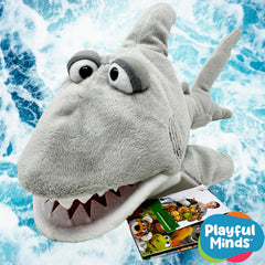 THiN AiR Brands Living Puppets Snax 12 Inch Shark Hand Puppet