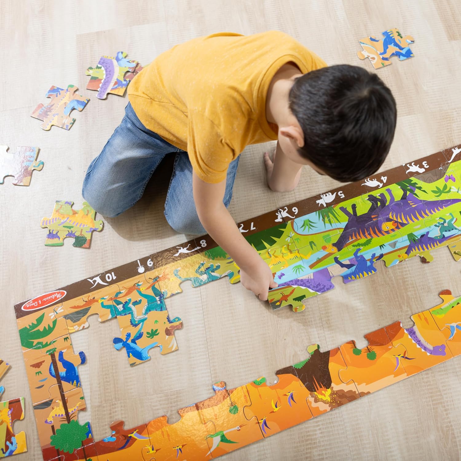 Melissa & Doug Land of Dinosaurs 48 Piece Jumbo Floor Puzzle