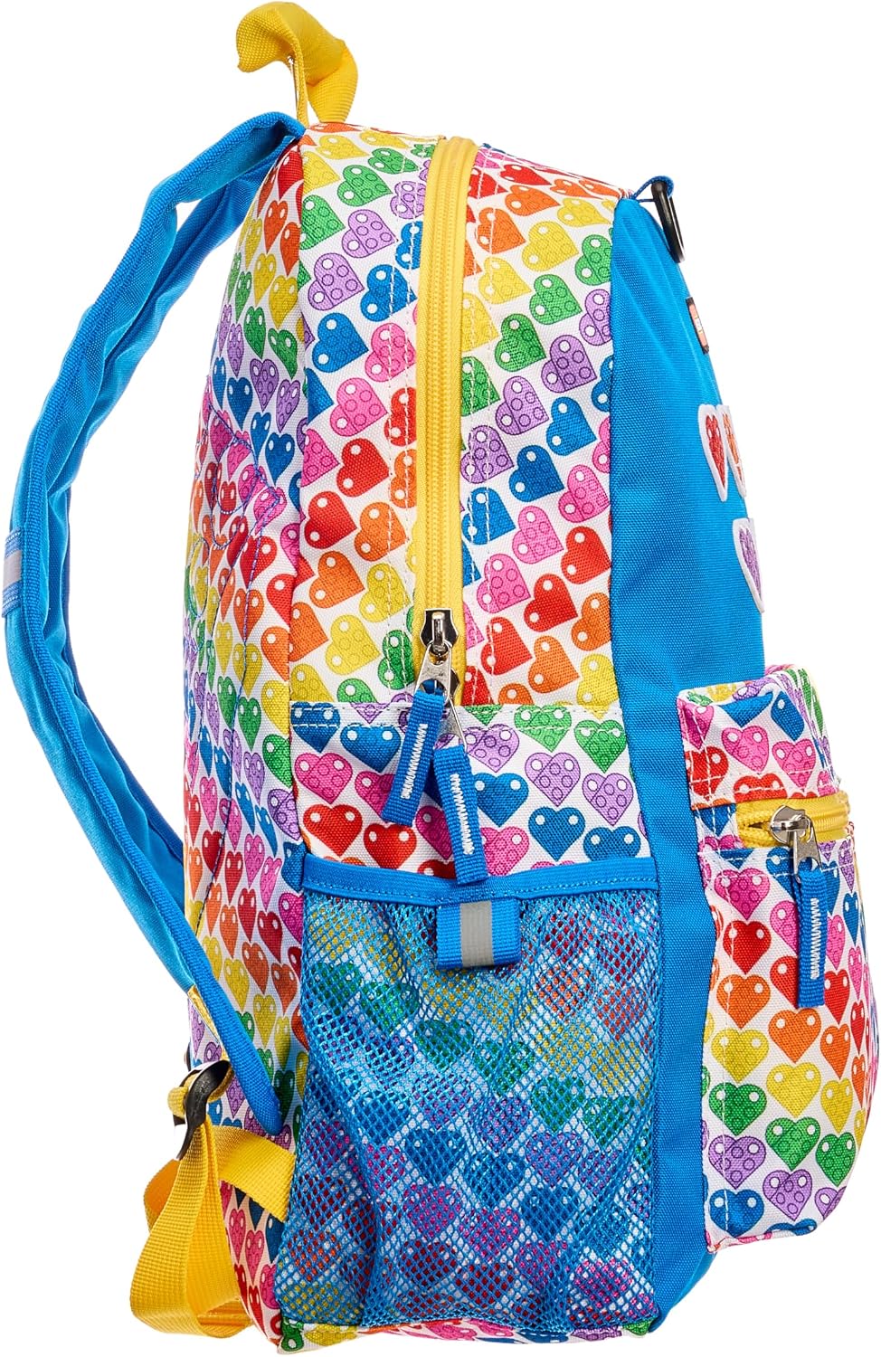 LEGO Iconic Prints Rainbow Hearts Classic 16 Inch Kids Backpack