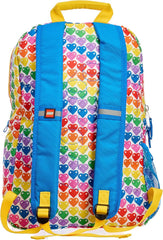 LEGO Iconic Prints Rainbow Hearts Classic 16 Inch Kids Backpack