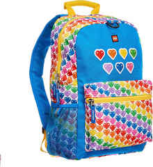 LEGO Iconic Prints Rainbow Hearts Classic 16 Inch Kids Backpack