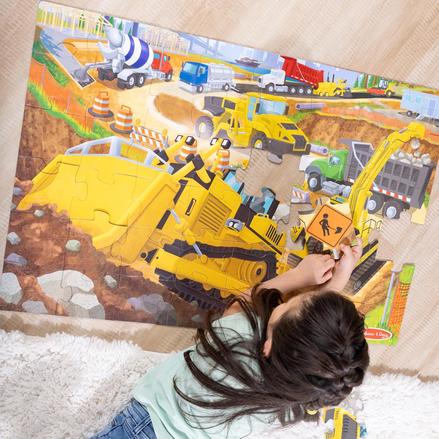 Melissa & Doug Building Site 48 Piece Jumbo Floor Puzzle