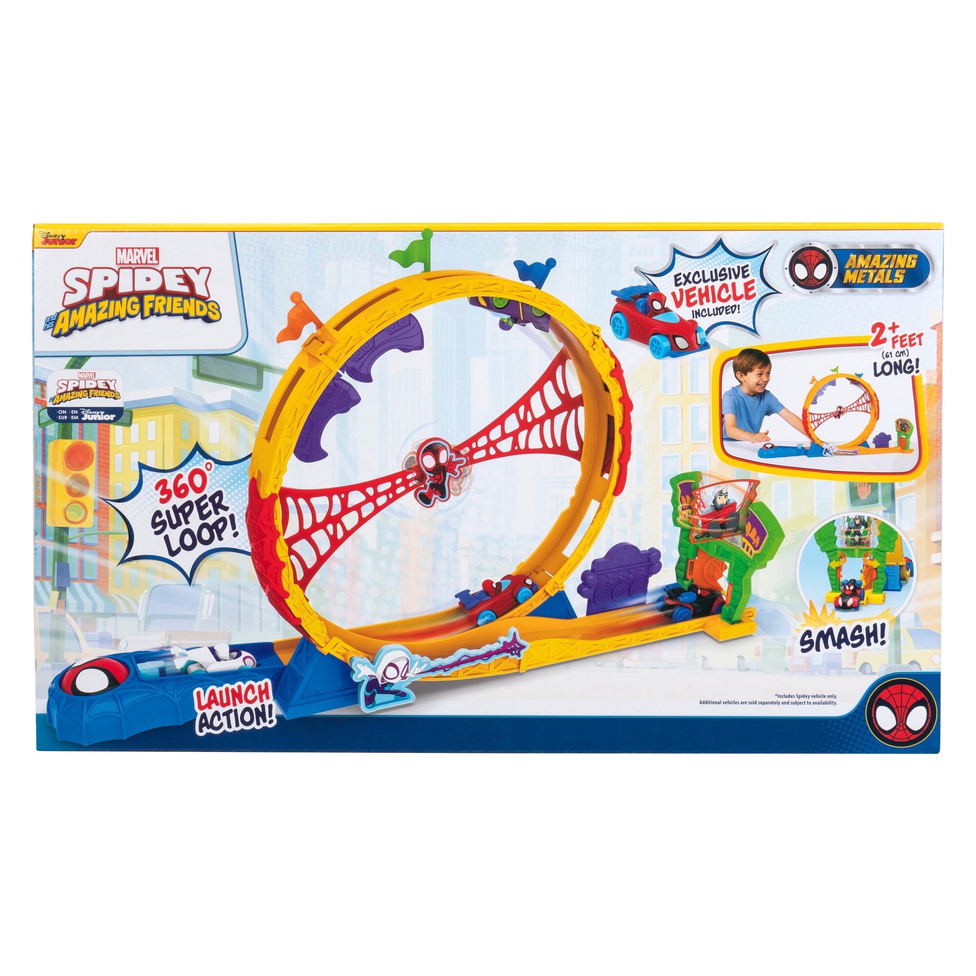 Spidey and His Amazing Friends Super Loop Track Set Toddler Toy
