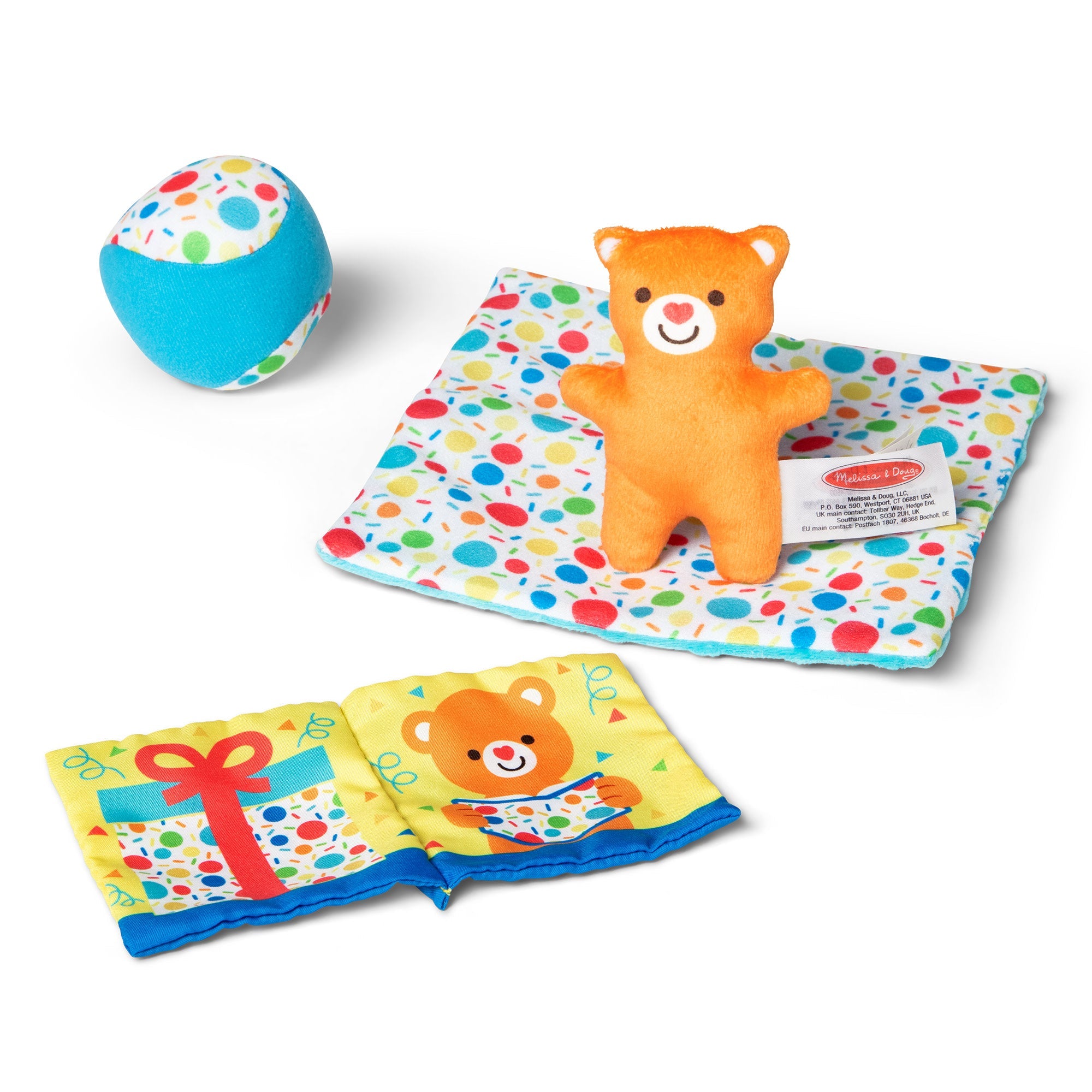 Melissa & Doug Wooden Surprise Gift Box Baby Sensory Toy