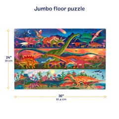 Melissa & Doug Dinosaurs 48 Piece Jumbo Floor Puzzle with Guide