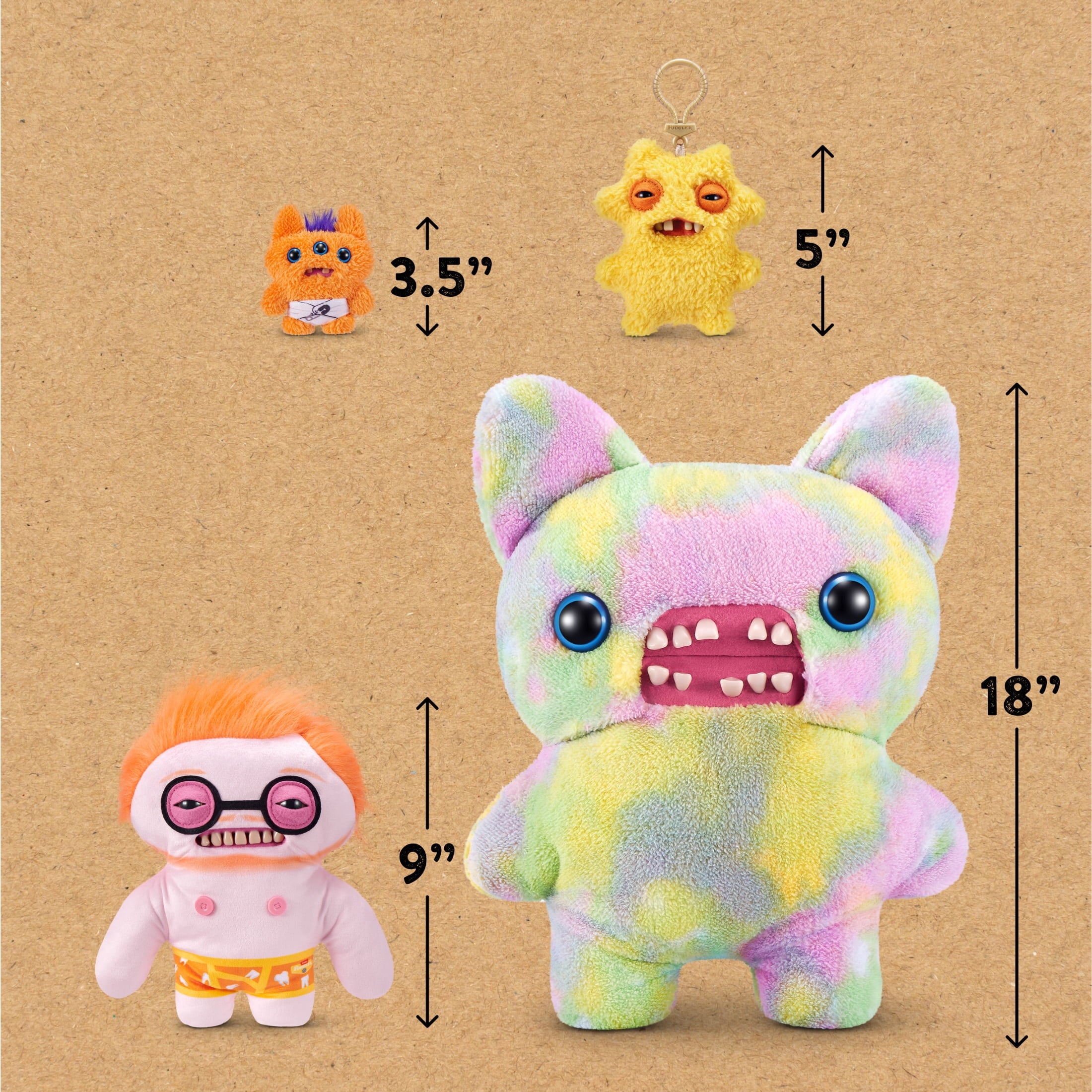 Fuggler Fugg Stars 9 inch (Gunky Goober), Funny Ugly Monster Stuffed Animal Toy by ZURU