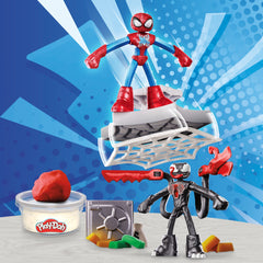 Play-Doh Marvel Spider-Man Launch & Slice Play Doughs Playset, Multicolor, 5 oz, Ages 4+