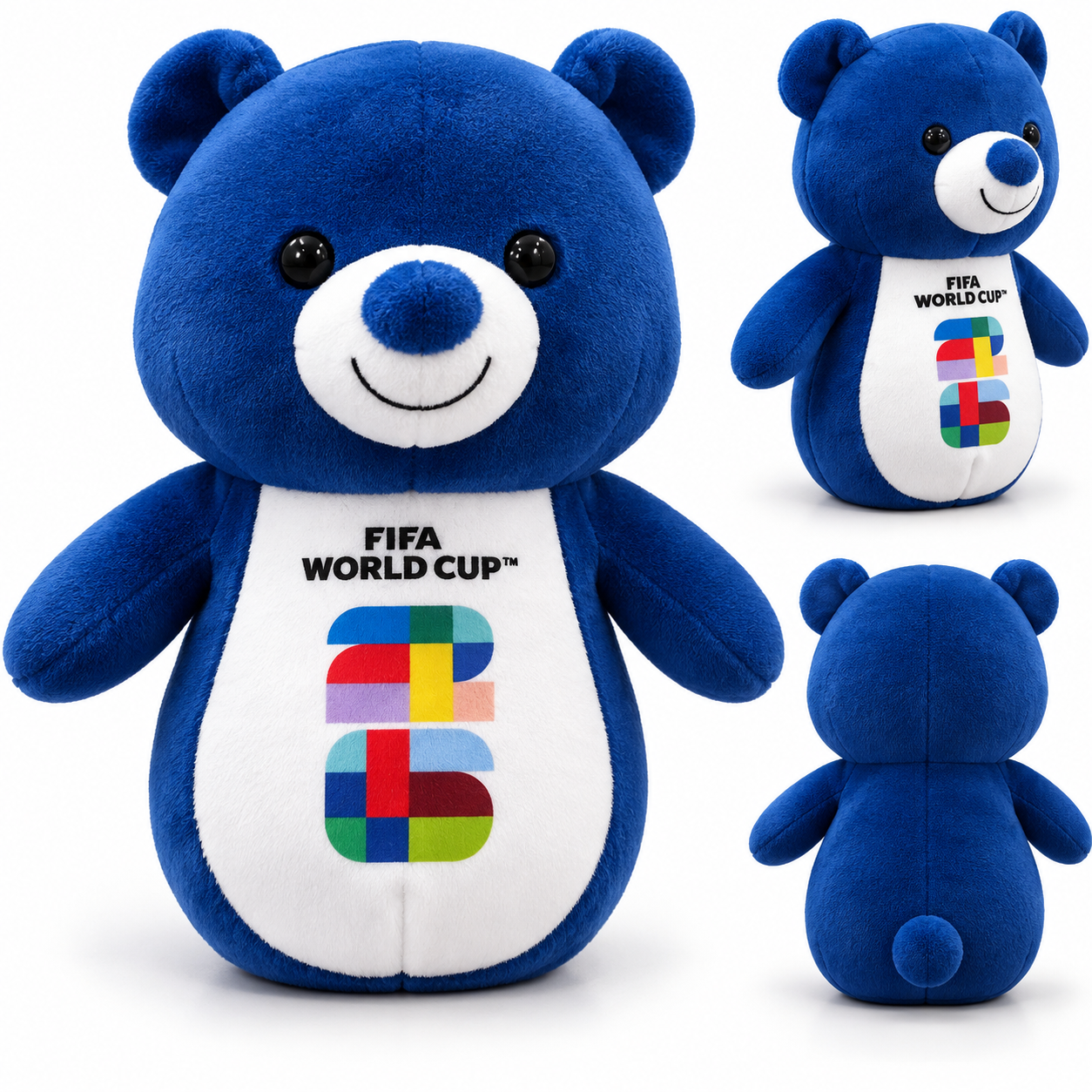 Jazwares FIFA World Cup 2026 10 Inch Colorful Bear Plush Toy