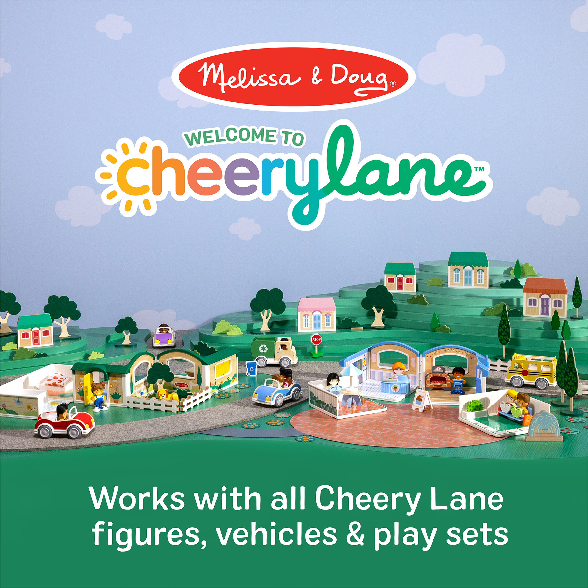 Melissa & Doug Cheery Lane Ice Cream and Pizza Play Set – 12 Pieces